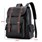 VINTAGE FASHION LEATHER MULTI POCKET BACKPACK 16219572W