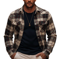 Men's Classic Plaid Casual Long-sleeved Shirt MTA2503L7U