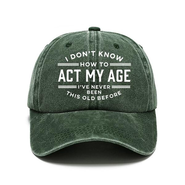 Men's Distressed Vintage Print Baseball Cap 79415758M